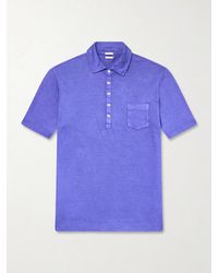 Massimo Alba - Wembley Cotton And Cashmere-blend Piqué Polo Shirt - Lyst