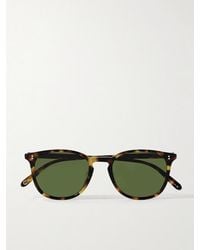Garrett Leight - Kinney Round-Frame Acetate Sunglasses - Lyst