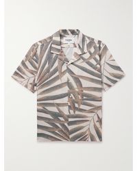 Corridor NYC - Camp-collar Printed Linen And Cotton-blend Shirt - Lyst
