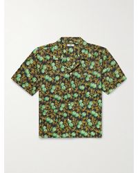 Bode - Gooseberry bedrucktes Hemd aus Twill aus einer Baumwoll-Seidenmischung mit Reverskragen - Lyst