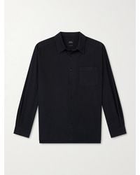 A.P.C. - Malo Logo-Embroidered Organic Cotton Shirt - Lyst
