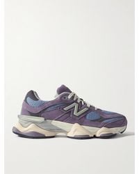 New Balance - 9060 Sneakers aus Veloursleder und Mesh - Lyst