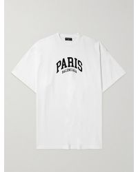 Balenciaga - Cities Paris T-shirt White - Lyst