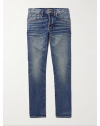 Tom Ford - Jeans slim-fit in denim cimosato - Lyst