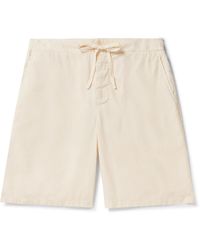 Frescobol Carioca - Sergio Stretch-linen And Cotton-blend Drawstring Shorts - Lyst