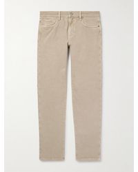 Loro Piana - Quarona Slim-Fit Stretch-Cotton Twill Trousers - Lyst