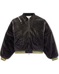 Kapital - Logo-Embroidered Zip-Detailed Cotton-Velvet Bomber Jacket - Lyst