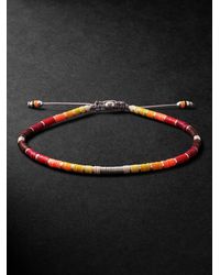 MAOR - Mini Rizon Sterling And Cord Beaded Bracelet - Lyst