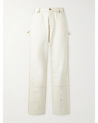 CHERRY LA - Paint-Splattered Distressed Straight-Leg Jeans - Lyst