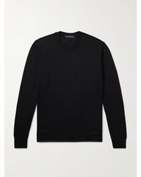 Incotex - Zanone Slim-Fit Cashmere And Silk-Blend Sweater - Lyst