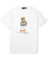 Polo Ralph Lauren - Slim-fit Printed Cotton-jersey T-shirt - Lyst