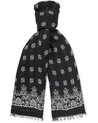Saint Laurent - Fringed Paisley-print Modal And Cashmere-blend Scarf - Lyst