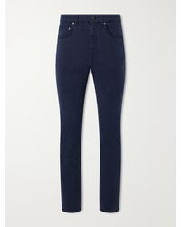 Boglioli - Straight-Leg Garment-Dyed Cotton-Blend Twill Trousers - Lyst