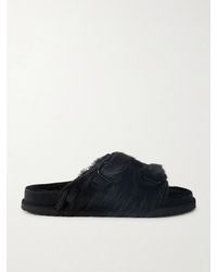 Birkenstock - Zürich Shearling-Lined Calf Hair Sandals - Lyst