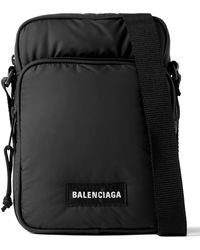 Balenciaga - Explorer Logo-appliquéd Padded Nylon Messenger Bag - Lyst