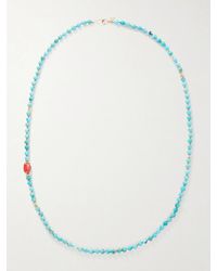 Peyote Bird - Ritual 14-Karat, And Coral Beaded Necklace - Lyst