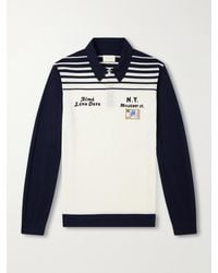 Aimé Leon Dore - Logo-Embroidered Merino Wool Polo Shirt - Lyst