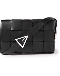 Bottega Veneta - Intrecciato Leather Messenger Bag - Lyst