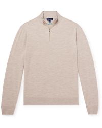 Peter Millar - Excursionist Flex Merino Wool-Blend Half-Zip Sweater - Lyst