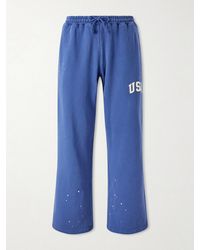 CHERRY LA - Usa Parachute Appliquéd Cotton Sweatpants - Lyst