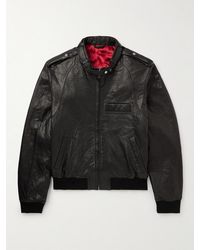 Isabel Marant - Codaho Crinkled-Leather Bomber Jacket - Lyst