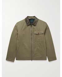 Hartford - Daren Cotton-Corduroy Trimmed Canvas Jacket - Lyst