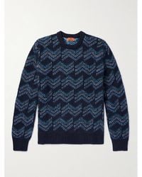 Missoni - Stretch Cotton-blend Jacquard Sweater - Lyst