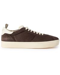 Officine Creative - Kameleon Leather-trimmed Suede Sneakers - Lyst