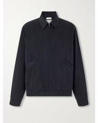 A.PRESSE - Silk-Blend Gabardine Bomber Jacket - Lyst