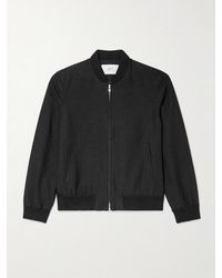MR P. - Linen And Cotton-Blend Bomber Jacket - Lyst
