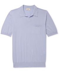 Altea - Slim-fit Garment-dyed Cotton Polo Shirt - Lyst