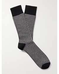 MR P. - Jacquard-knit Stretch Cotton-blend Socks - Lyst