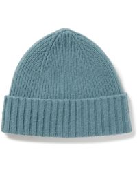MR P. - Ribbed Brushed Wool Beanie - Lyst