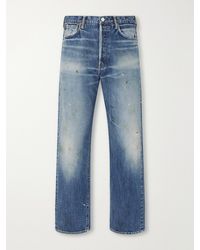 Visvim - Social Sculpture 01 Wide-Leg Distressed Jeans - Lyst