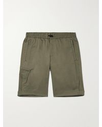 Moncler - Straight-Leg Cotton-Blend Gabardine Shorts - Lyst