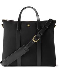 Mismo - M/s Mate Leather-trimmed Canvas Tote Bag - Lyst