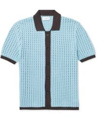 MR P. - Crocheted Organic Cotton Shirt - Lyst