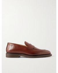 Brunello Cucinelli - Flex Leather Penny Loafers - Lyst