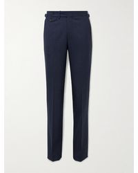 J. Mueser - Slim-fit Straight-leg Virgin Wool Suit Trousers - Lyst