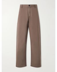 Agolde - Warwick Wide-Leg Recycled-Cotton Twill Trousers - Lyst