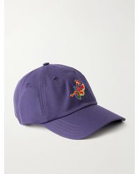 Drake's - Tapisserie Embroidered Cotton-Twill Baseball Cap - Lyst