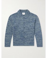 The Elder Statesman - Knitted-cashmere And Silk-bend Cardigan - Lyst