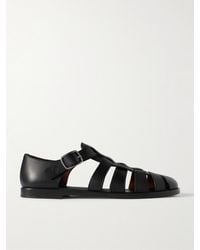 Loro Piana - Maxime Walk Leather Sandals - Lyst
