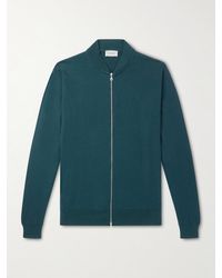 John Smedley - 16.Singular Merino Wool Zip-Up Cardigan - Lyst