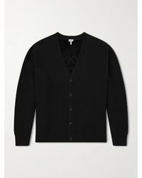 Loewe - Anagram-Jacquard Wool-Blend Cardigan - Lyst