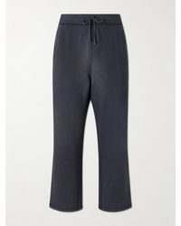 A.PRESSE - Straight-Leg Cotton-Jersey Sweatpants - Lyst