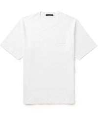 Dolce & Gabbana - Logo-Appliquéd Cotton-Jersey T-Shirt - Lyst