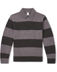 Paul Smith - Striped Wool Polo Sweater - Lyst