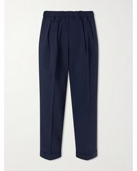 Beams Plus - Straight-Leg Pleated Seersucker Suit Trousers - Lyst