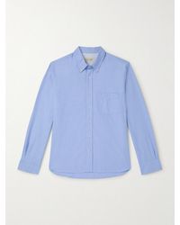 Officine Generale - Button-Down Collar Cotton Oxford Shirt - Lyst